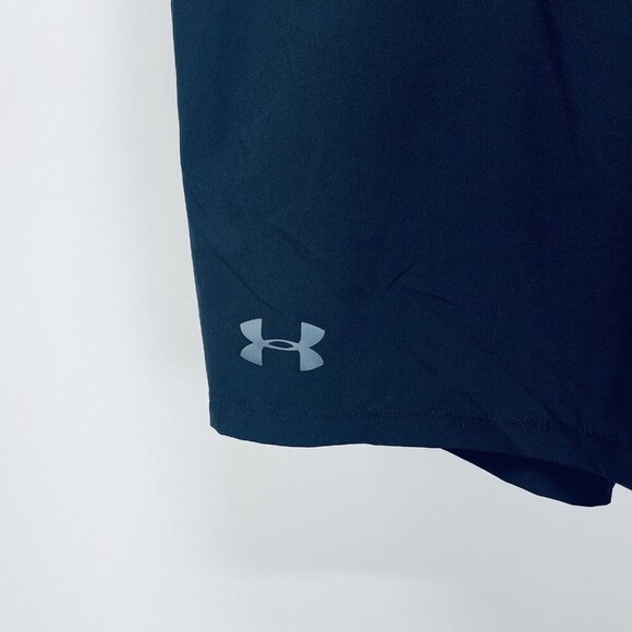 Under Armour Short Size XXL Men’s Navy Blue Athletic Gym Drawstring Pocket - Picture 4 of 8